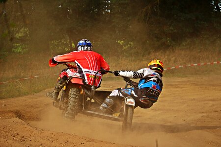 Cross sand motorcycle photo