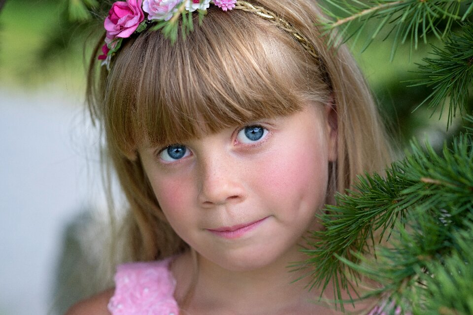 Girl blond pretty