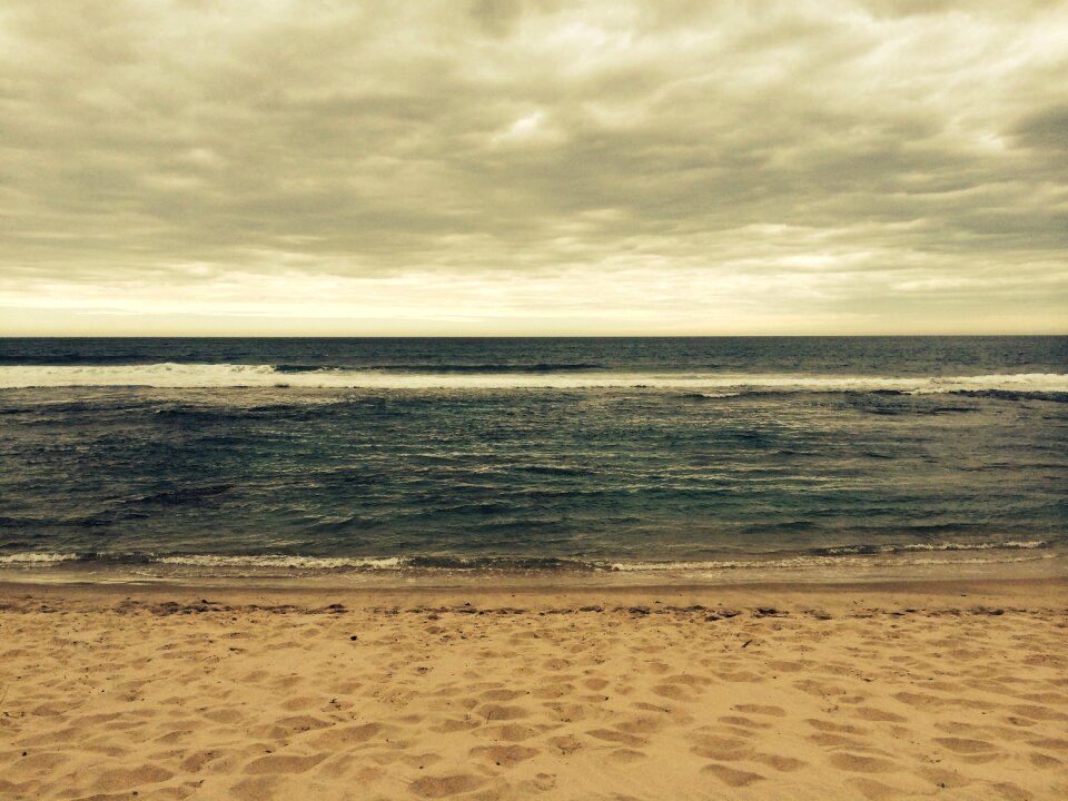 Beach sand clouds