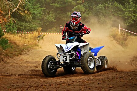 Quad motocross ride atv