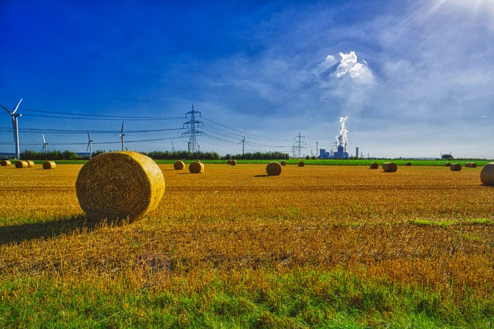 Field straw role harvest