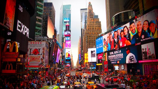 Sightseeing jam time square