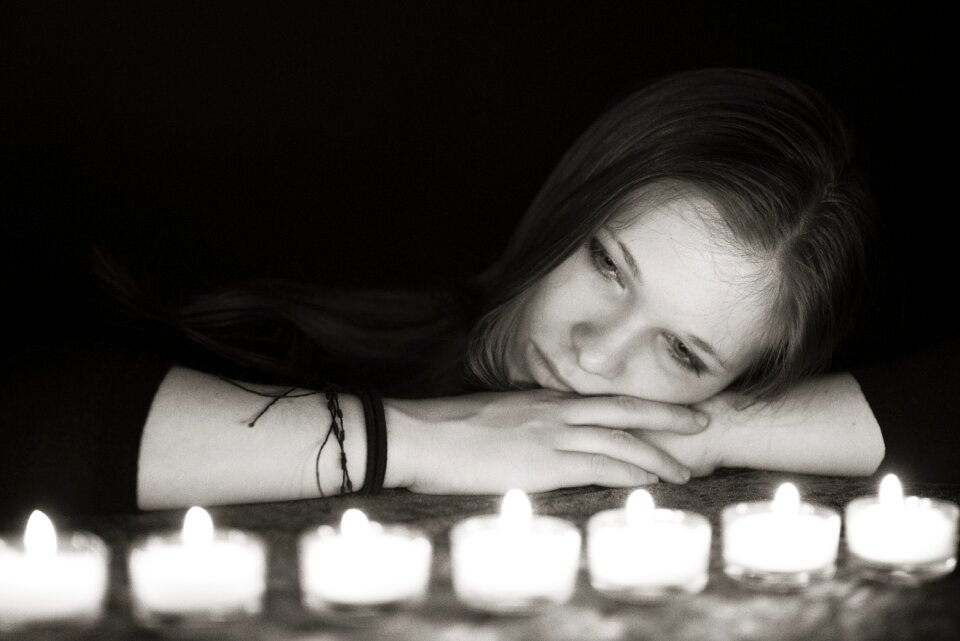 Woman girl romantic
