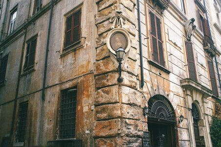 Building wall stone photo