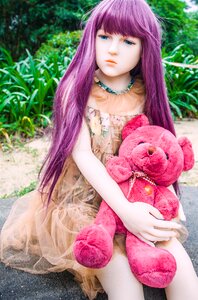 Silicone teddy bear pink