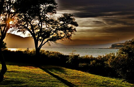Water nature sunset