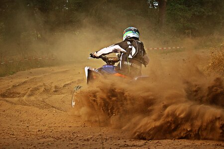 Sand race motorcycle