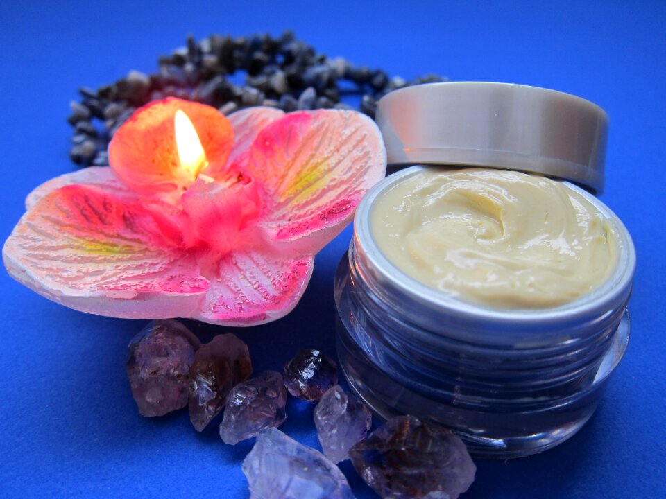 Candle skincare relaxation