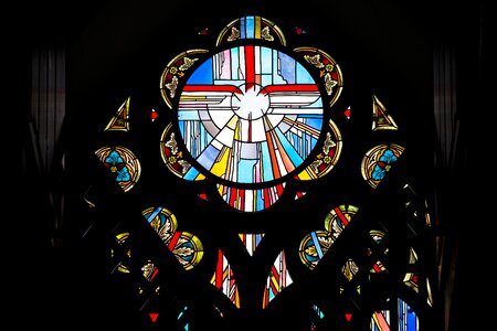 Glass glass window rosette