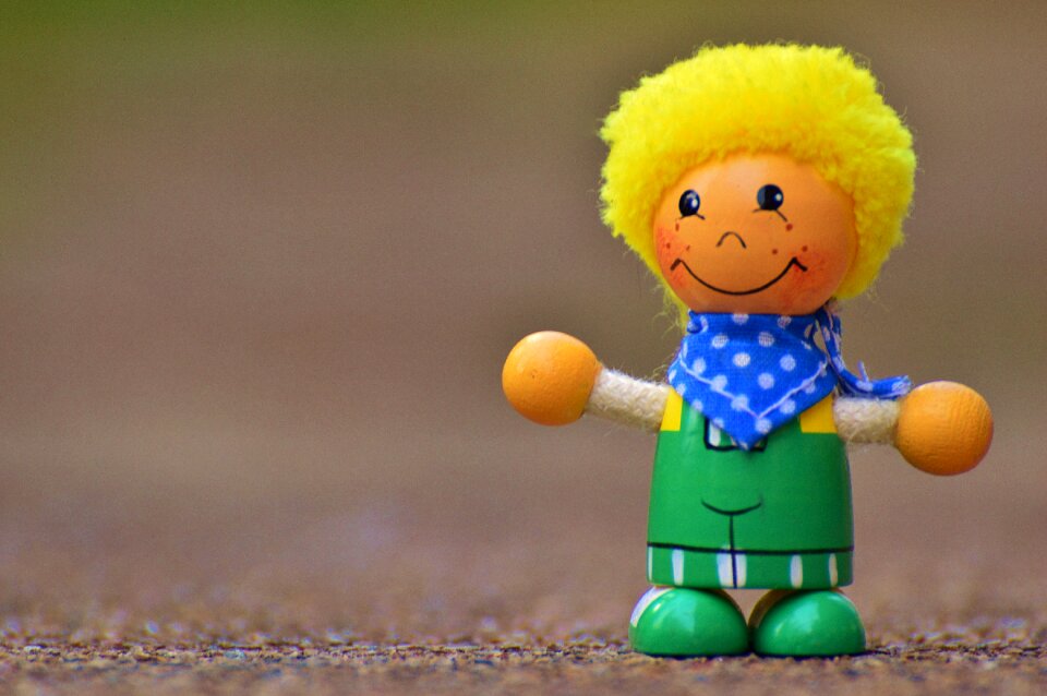 Holzfigur doll funny