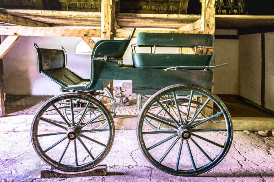 Old coach wagon means of transport