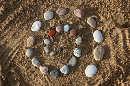 Sand beach art