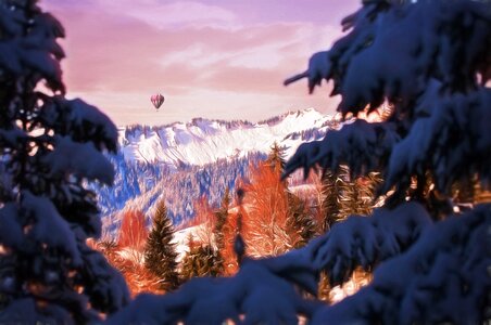 Landscape outlook mountains