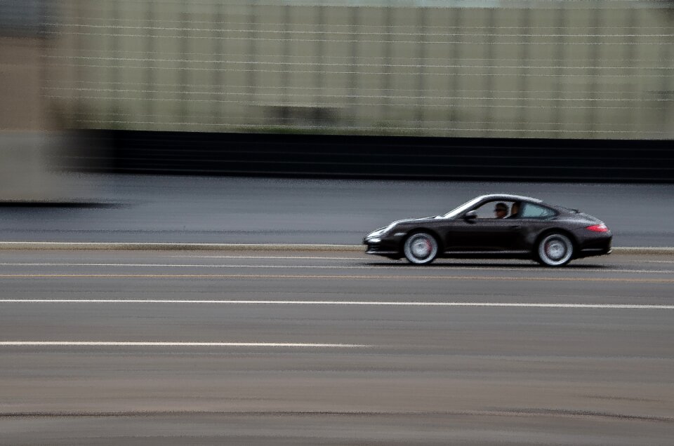 Black sports car tire