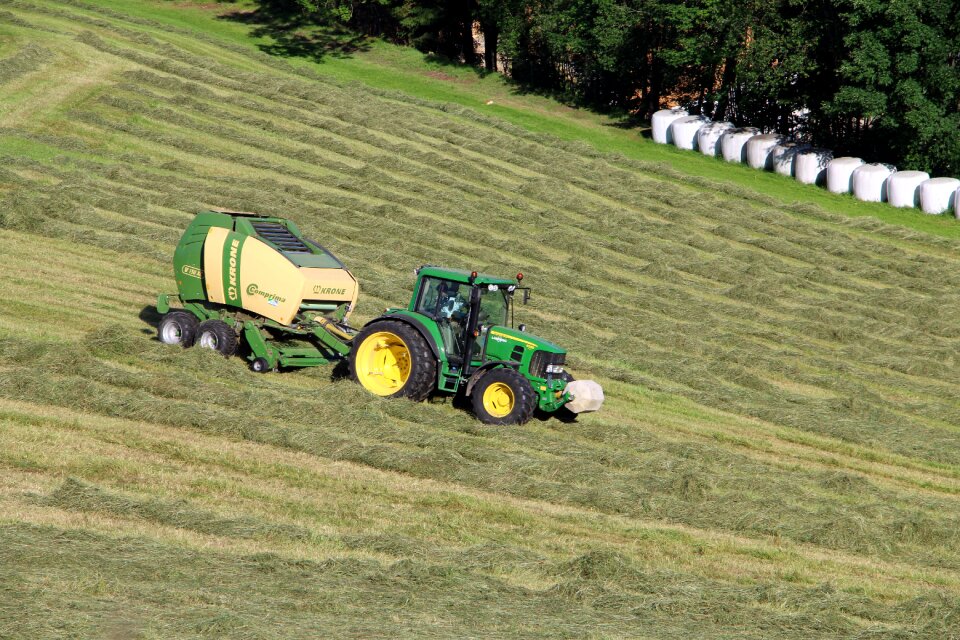 Hay agriculture field