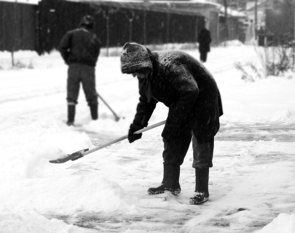 Street people snow