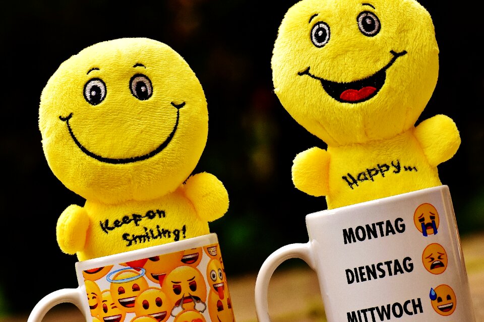 Funny joy emoticon