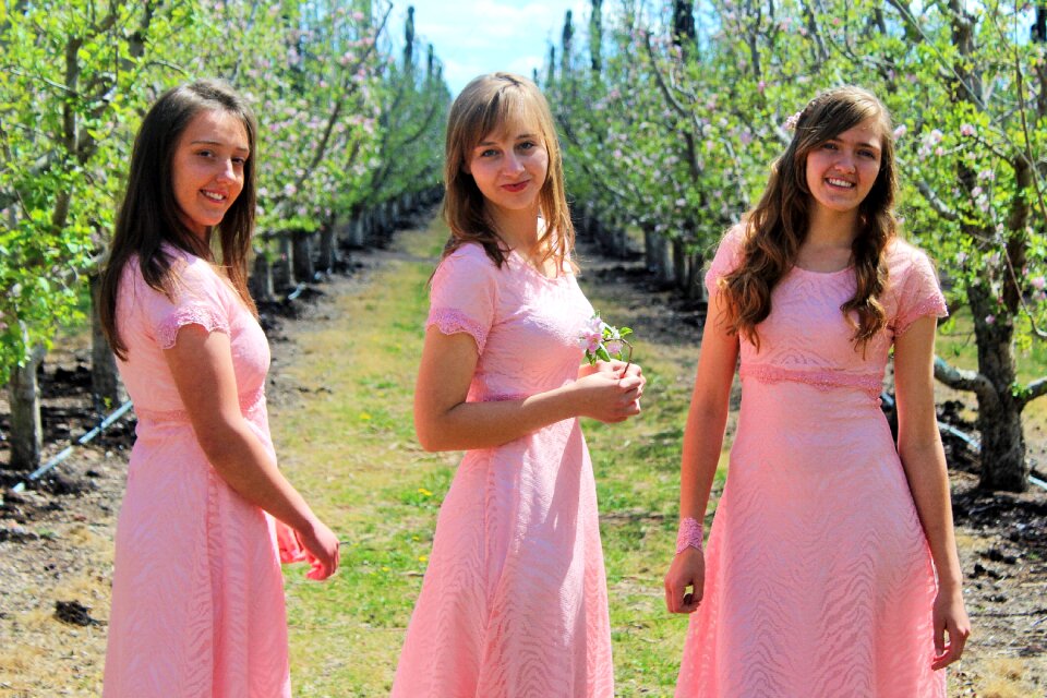 Young lady pink photo