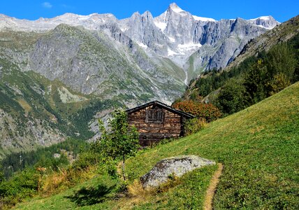 Alpine chalet woodhouse photo