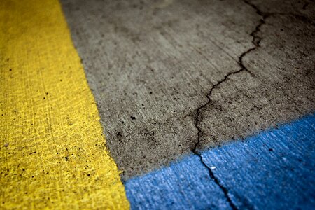 Close-up paint road