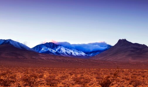 Mountains peaks desert