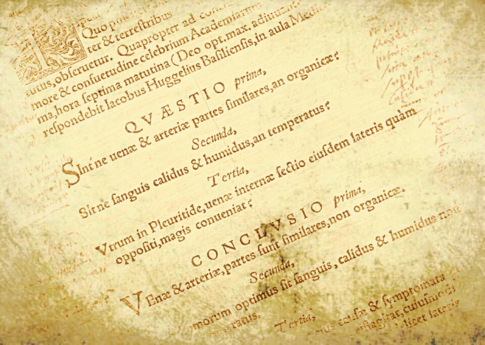 Latin book page history