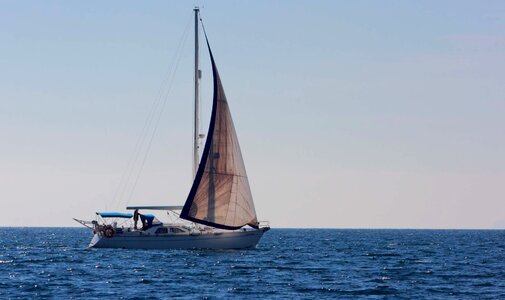 Ocean wind sailing photo