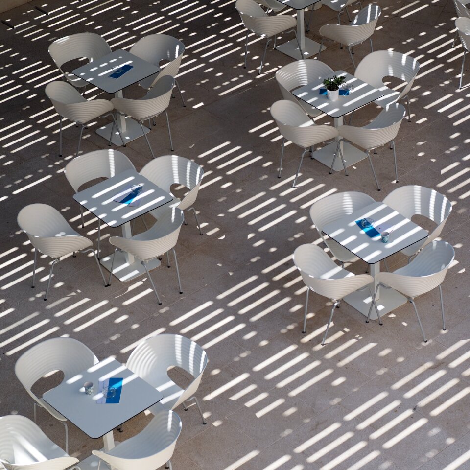 Dining tables white chrome