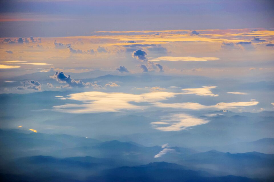 Cloud view blue white