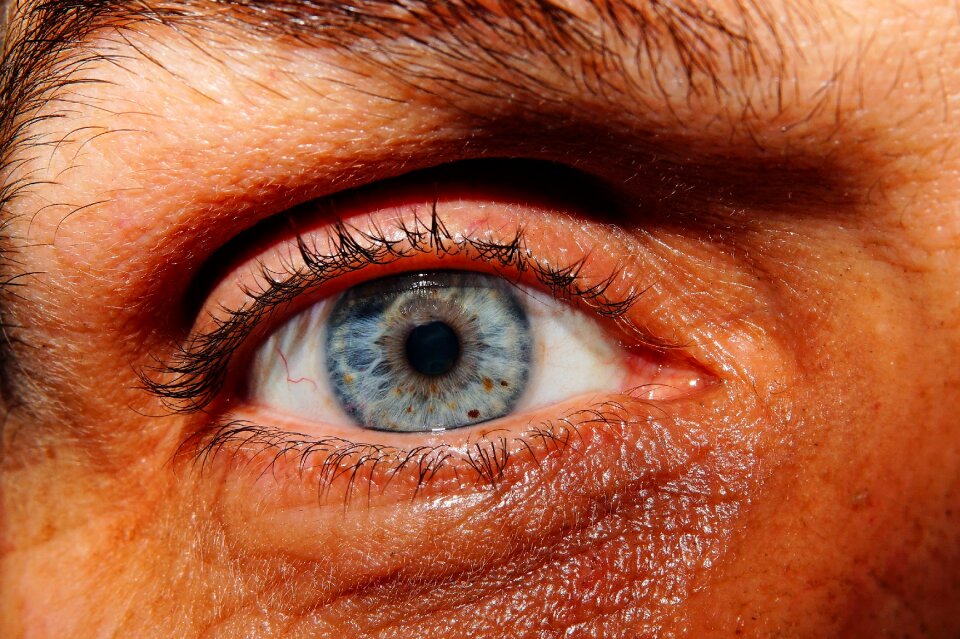Man person close up