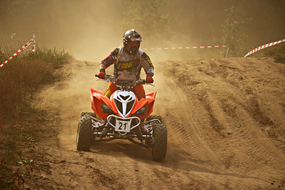 Cross motocross race