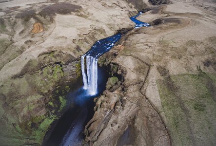 River water waterfall photo