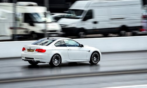 white BMW photo