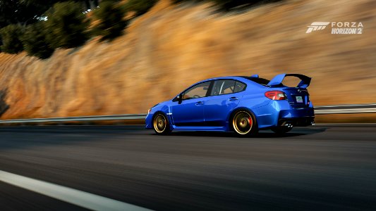 blue impreza photo