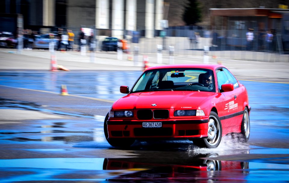 red BMW 