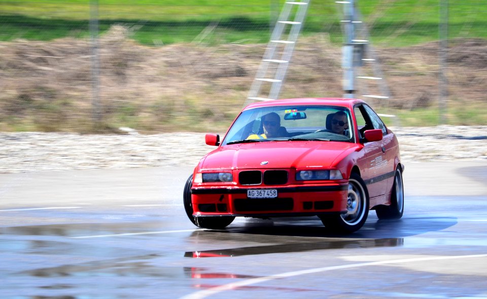 red BMW 