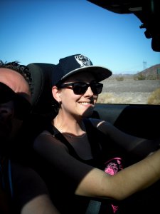 driving in the desert 