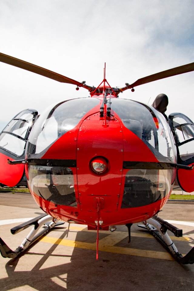 Helicopter red close