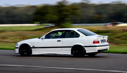 white BMW 