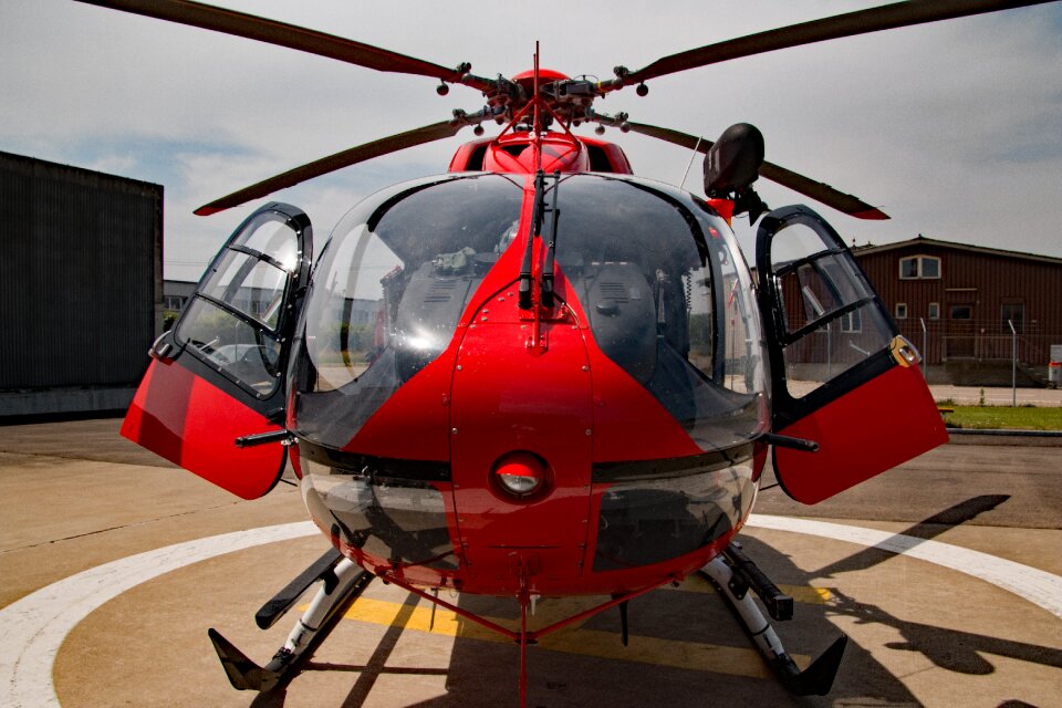 Helicopter red close