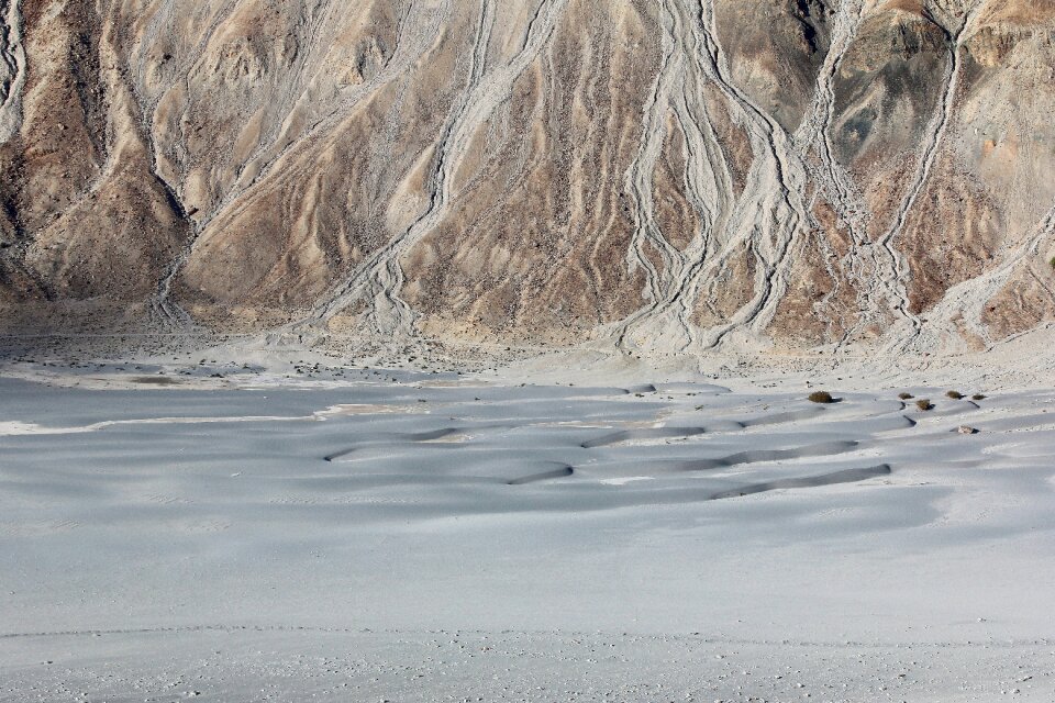 Sand gray desert gray sand photo