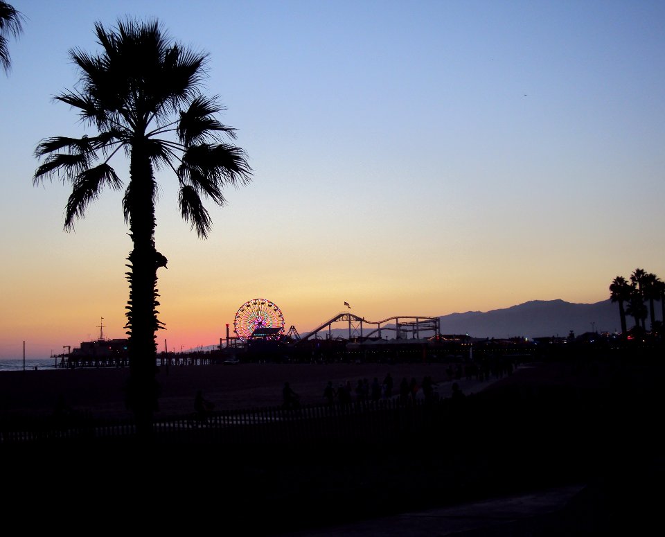 santa monica sunset 