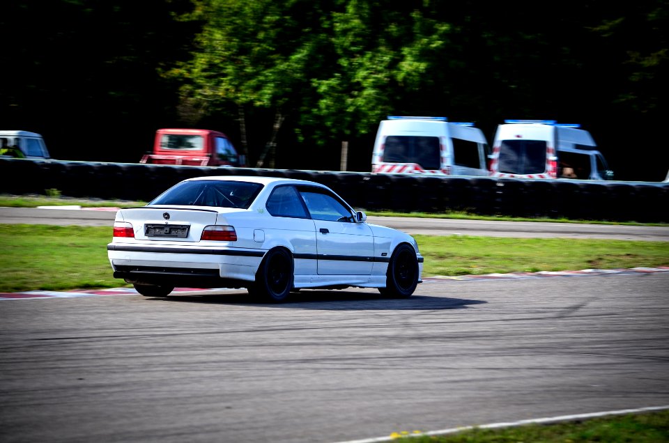 white BMW 