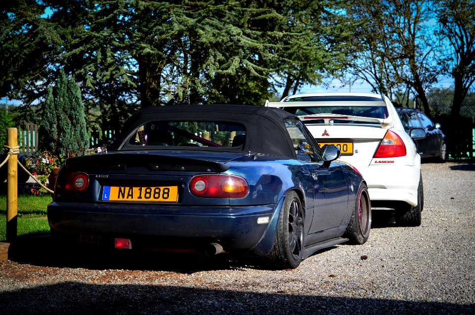 miata and evo 