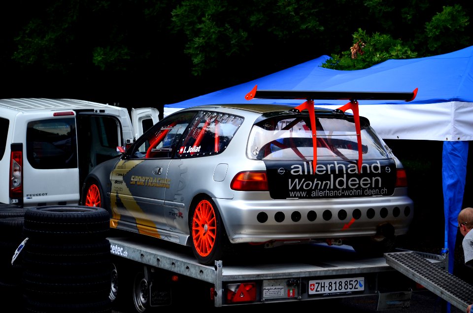 civic on trailer 