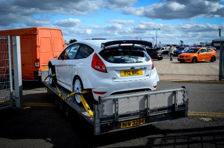fiesta on trailer 