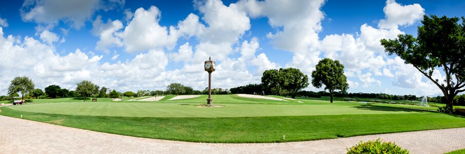 Sport landscape golfing photo