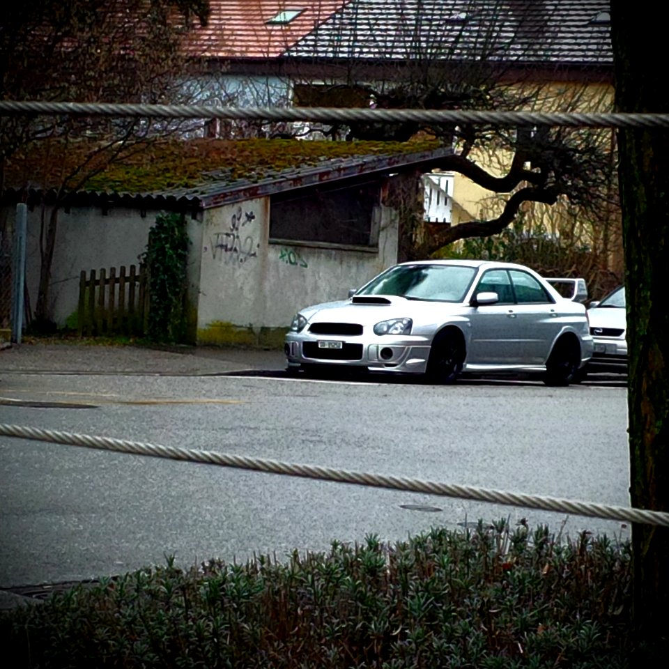 again the scooby in front of the office 
