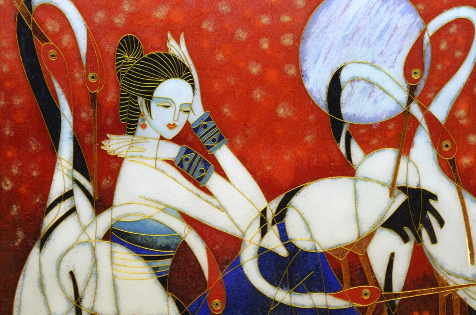 Cloisonné work of art culture