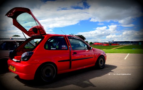 red fiesta at ford fair photo